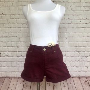 NWT Cotton On Burgundy Jean Shorts